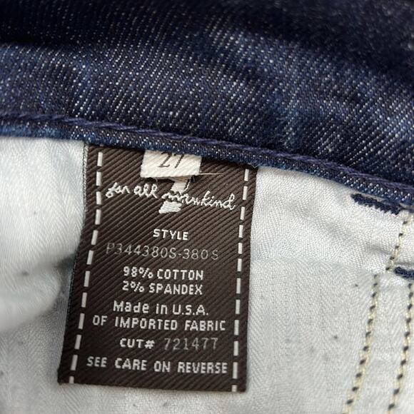 7 For All Mankind Women's Dark Wash High Waist Bootcut Jeans Size 27 - Picture 14 of 16